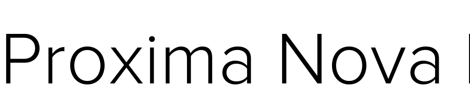 Proxima Nova Light Font Download Free